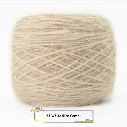 3 Two Groups Of Squirrel-velvet Yarn Hand-knitted Medium Thickness Hat Scarf Coat Waistcoat Cushion Plush Wool 150g