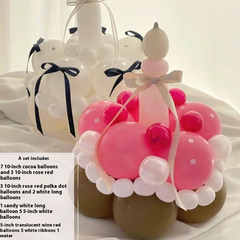 Finished Balloon Bouquet Cake Diy Handmade Material Package