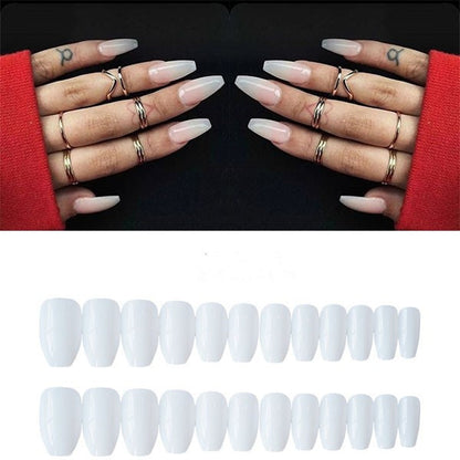 Fake nails can be taken with long and short styles
