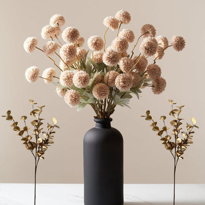 5 Autumn Dandelion Fake Flower Decoration Artificial Flowers