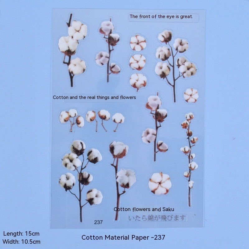 More Than Crystal Glue Flowers Material Stickers