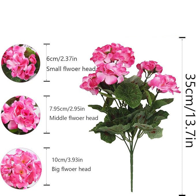 Home Living Room Decoration Artificial Begonia Flower Fake Flowers