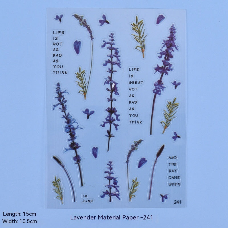 More Than Crystal Glue Flowers Material Stickers