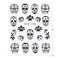 Halloween Theme Skull And Devil Water Transfer Nail Stickers