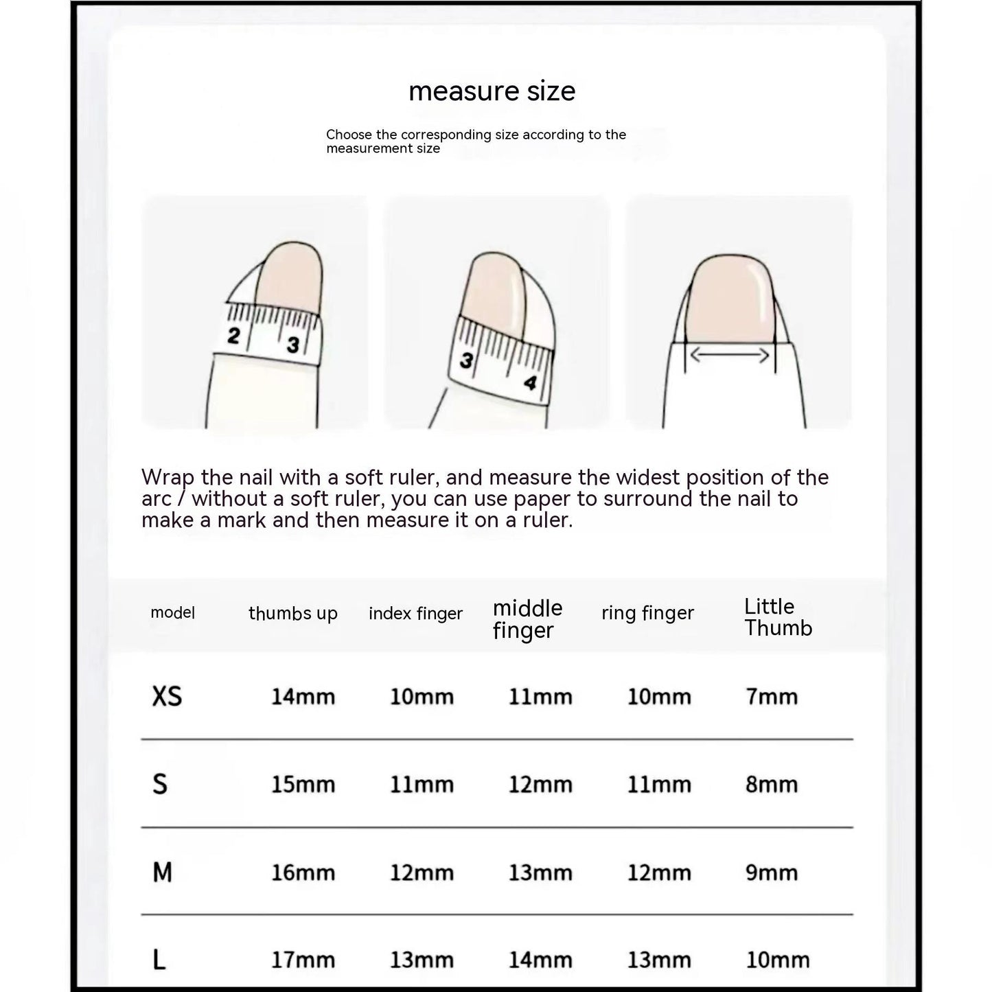 New Stickers Finished Product Fake Nails Long Handmade Manicure