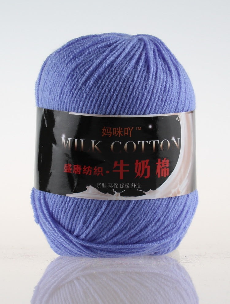 3-Strand Milk Cotton Wool DIY Doll Sweater Scarf Hat Cotton Yarn