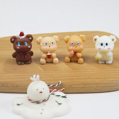 Cute Bear Candle Cake DIY Birthday Aromatherapy Candle Silicone Baking Mold