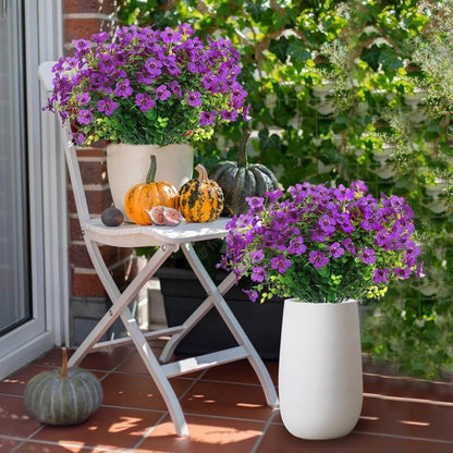 Artificial Flowers Eucalyptus Fake Flower Violet Home Porch