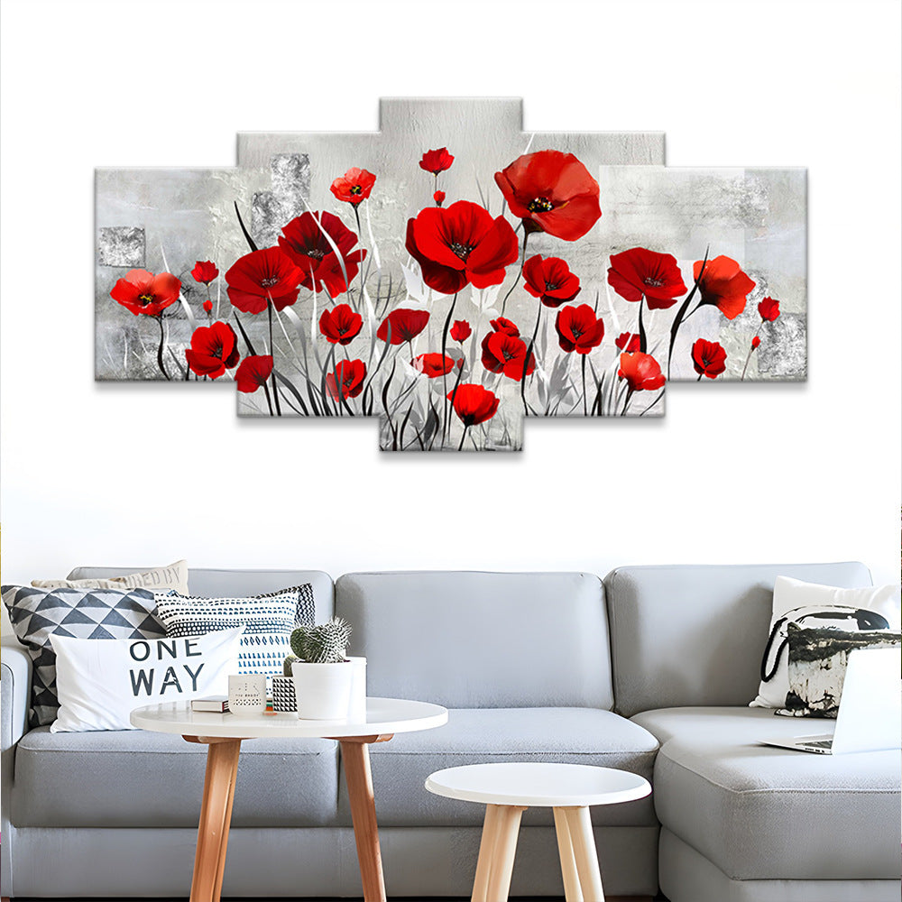 Background Wall Painting Flower Poster Art Painting Core