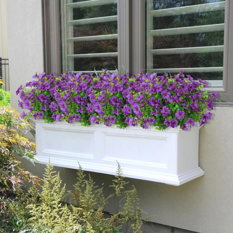 Artificial Flowers Eucalyptus Fake Flower Violet Home Porch