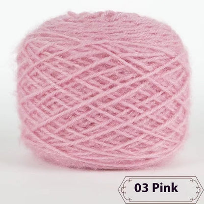 3 Two Groups Of Squirrel-velvet Yarn Hand-knitted Medium Thickness Hat Scarf Coat Waistcoat Cushion Plush Wool 150g