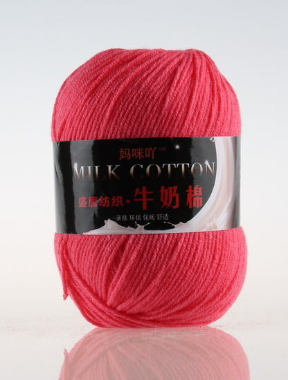 3-Strand Milk Cotton Wool DIY Doll Sweater Scarf Hat Cotton Yarn
