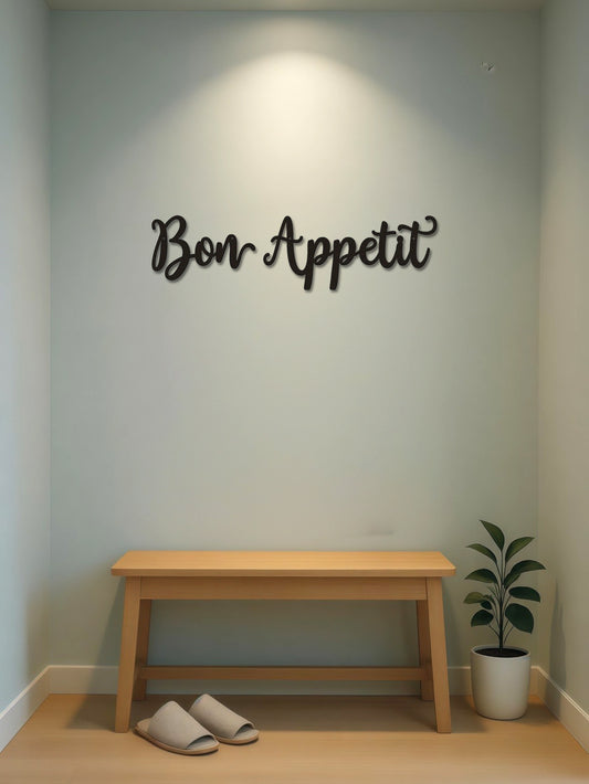 2pc Farmhouse Kitchen Wall Art,Appetit Wall Bon Appetit Metal Wall Sign