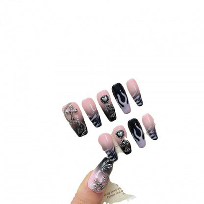 New Stickers Finished Product Fake Nails Long Handmade Manicure