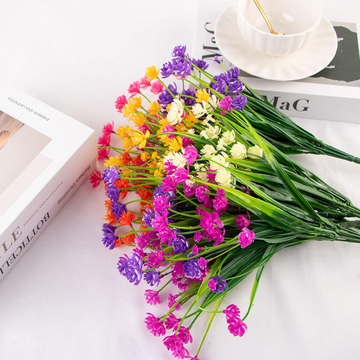 5Pcs Artificial Flowers