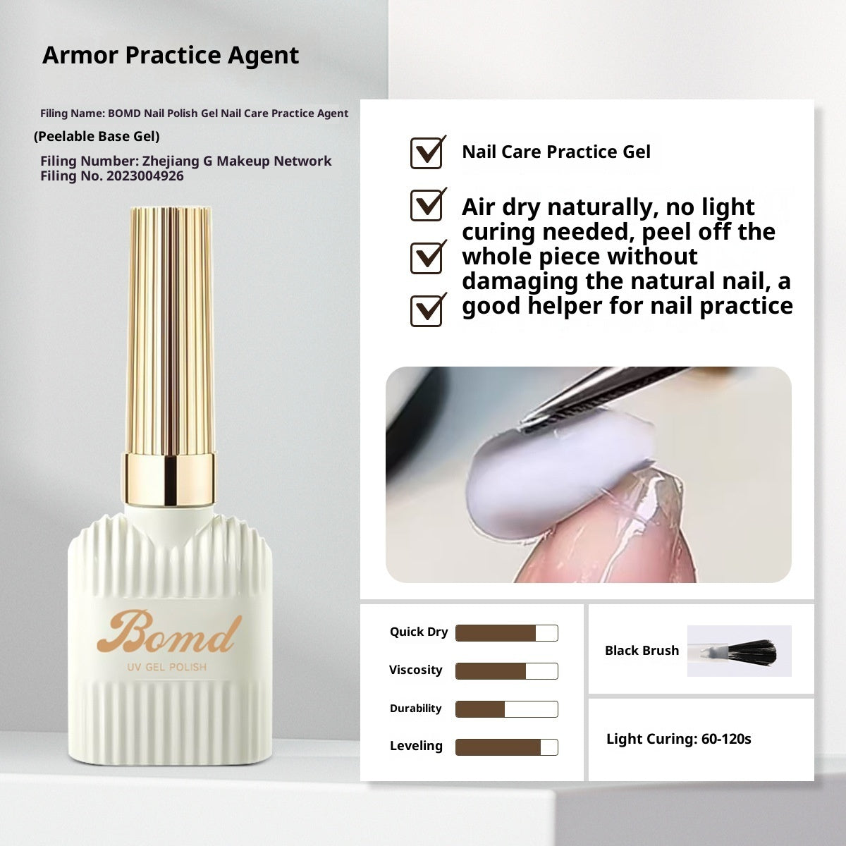 Construction Of Nail Polish Adhesive By Smudging Of Primer And Seal Coat