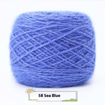 3 Two Groups Of Squirrel-velvet Yarn Hand-knitted Medium Thickness Hat Scarf Coat Waistcoat Cushion Plush Wool 150g