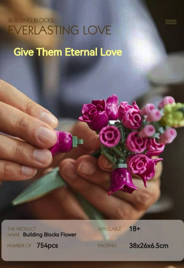 Puzzle - Rose, Blooming Flowers-Only Self Pickup