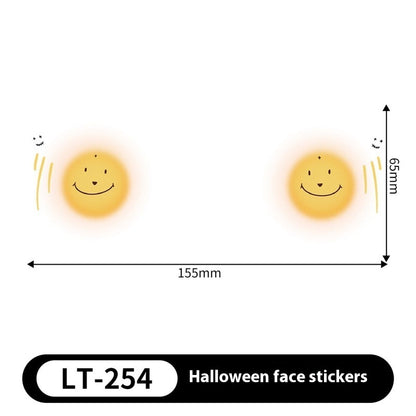 Halloween Makeup Stickers Dress Up Cute Painted