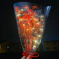 Glowing And Illuminated Preserved Flowers Gypsophila Bouquet