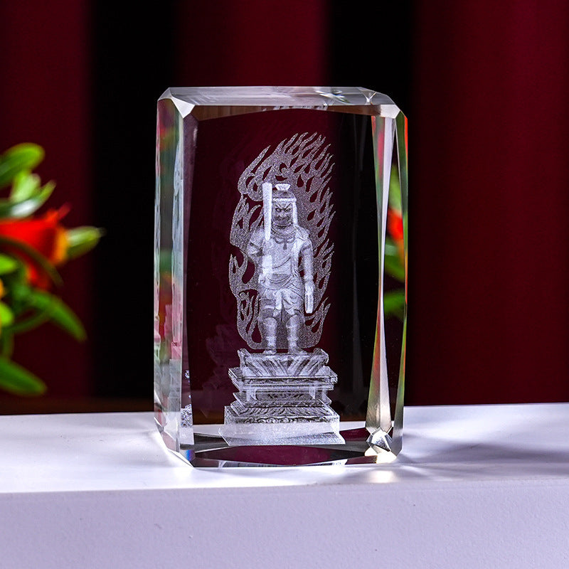 Interior Carving 3D Animal Series Crystal Statue Tourist Souvenir