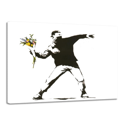 Wall Art Flower Banks Home Decoration Modern Spray Painting