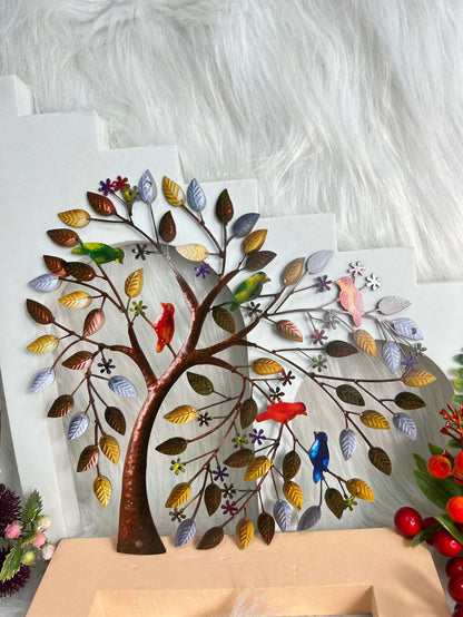Metal Wall Art Heart-shaped Tree Of Life Ornament