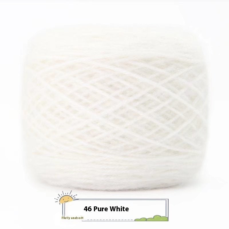 3 Two Groups Of Squirrel-velvet Yarn Hand-knitted Medium Thickness Hat Scarf Coat Waistcoat Cushion Plush Wool 150g