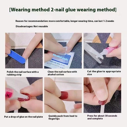 Handmade Wearing Nail Summer Sweet Bean Nail Enhancement