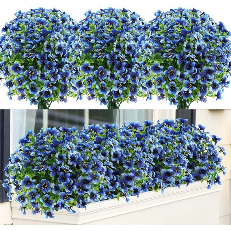 Artificial Flowers Eucalyptus Fake Flower Violet Home Porch