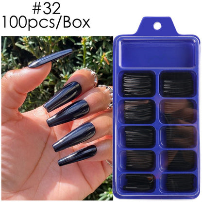 Blue Box Full Paste Wear Long Ballet Nail Plate