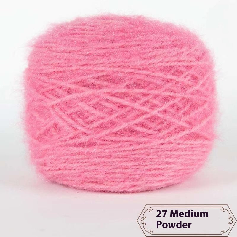 3 Two Groups Of Squirrel-velvet Yarn Hand-knitted Medium Thickness Hat Scarf Coat Waistcoat Cushion Plush Wool 150g