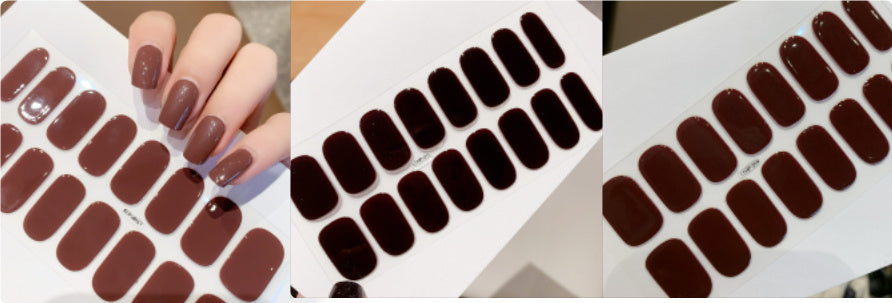 Waterproof And Durable Second Generation Semi-cured UV Nail Beauty Stickers