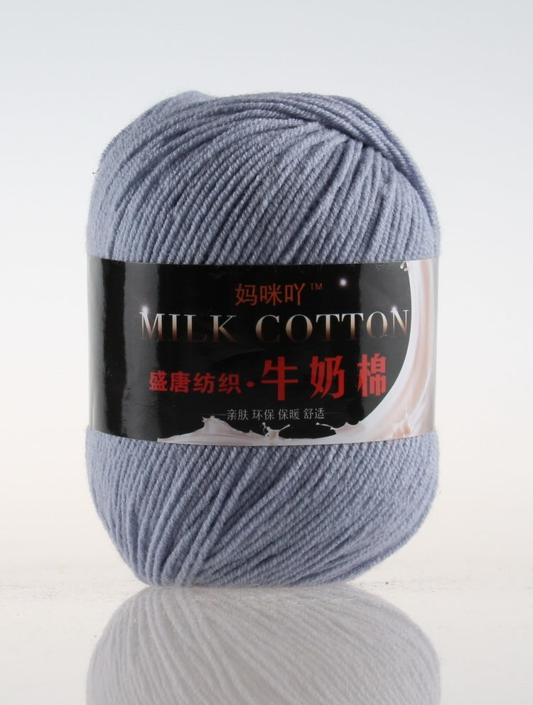 3-Strand Milk Cotton Wool DIY Doll Sweater Scarf Hat Cotton Yarn