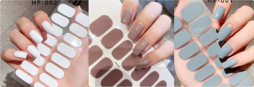 Waterproof And Durable Second Generation Semi-cured UV Nail Beauty Stickers