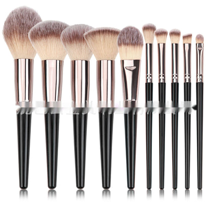 Black Makeup Brush Suit Foundation Eyeshadow Highlight