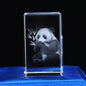 Interior Carving 3D Animal Series Crystal Statue Tourist Souvenir