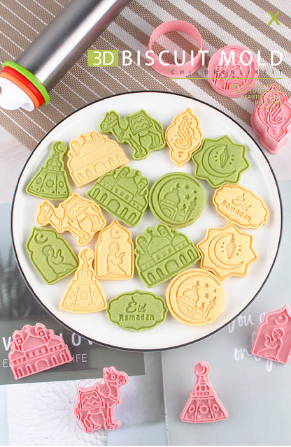 Cookie Mold 3d 3d Diy Plastic Suit Home Cake Cookie Press Type Baking Tool Cutter