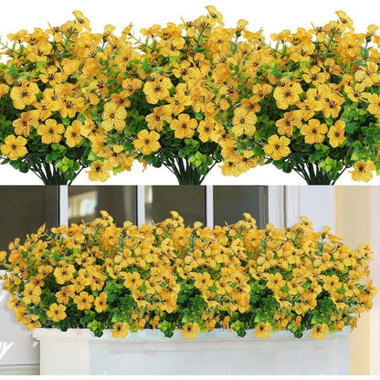 Artificial Flowers Eucalyptus Fake Flower Violet Home Porch