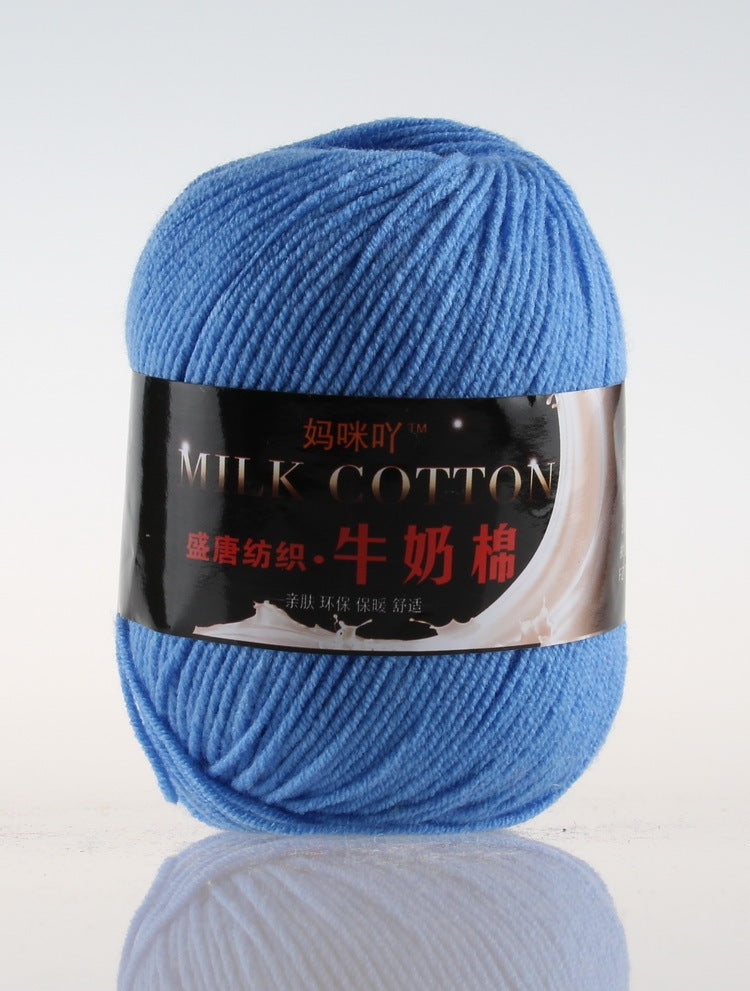 3-Strand Milk Cotton Wool DIY Doll Sweater Scarf Hat Cotton Yarn