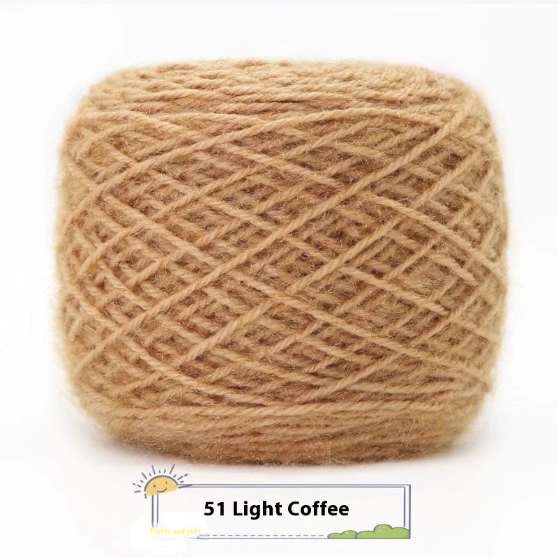 3 Two Groups Of Squirrel-velvet Yarn Hand-knitted Medium Thickness Hat Scarf Coat Waistcoat Cushion Plush Wool 150g