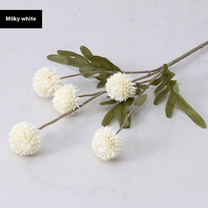 5 Autumn Dandelion Fake Flower Decoration Artificial Flowers