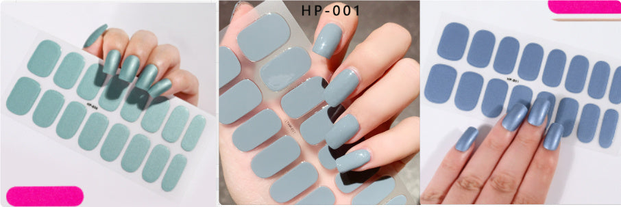 Waterproof And Durable Second Generation Semi-cured UV Nail Beauty Stickers