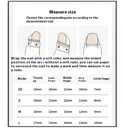 Handmade Wearing Nail Summer Sweet Bean Nail Enhancement