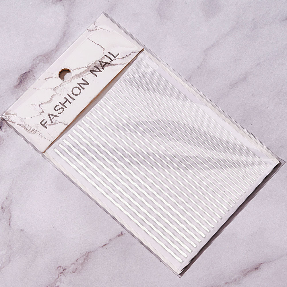 Stickers Bright Line Back Glue Nail Paste Decorative Multi-color Nail Patches