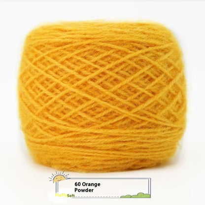 3 Two Groups Of Squirrel-velvet Yarn Hand-knitted Medium Thickness Hat Scarf Coat Waistcoat Cushion Plush Wool 150g