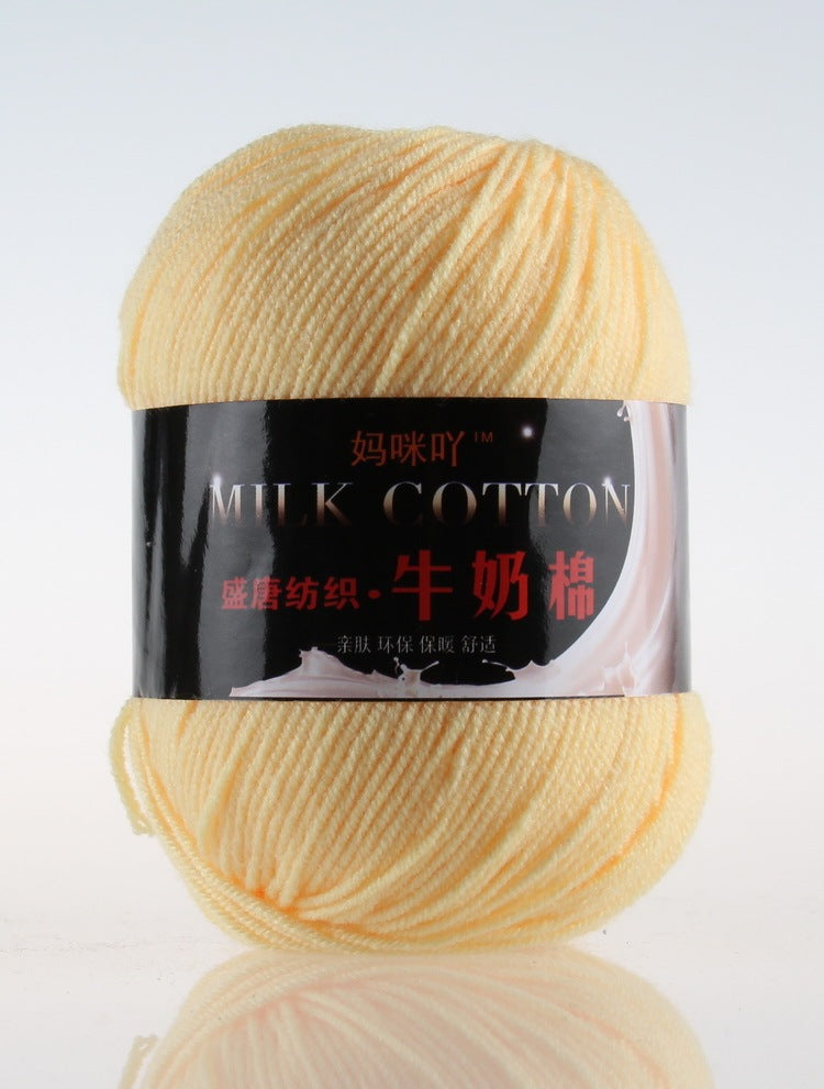 3-Strand Milk Cotton Wool DIY Doll Sweater Scarf Hat Cotton Yarn